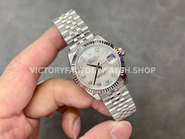 GS Factory Rolex Datejust 278274-0006 31mm Full 904L Diamond Mop White Mother Of Pearl Dial Jubilee