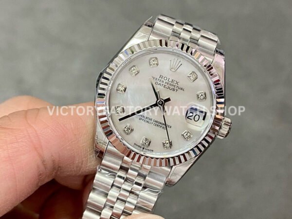 GS Factory Rolex Datejust 278274-0006 31mm Full 904L Diamond Mop White Mother Of Pearl Dial Jubilee