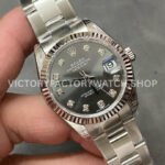 GS Factory Rolex Datejust 278274-0007 31mm Full 904L Diamond Mop Grey Dial
