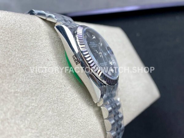 GS Factory Rolex Datejust 278274-0008 31mm Full 904L Diamond Mop Grey Dial Jubilee