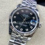 GS Factory Rolex Datejust 278274-0008 31mm Full 904L Diamond Mop Grey Dial Jubilee