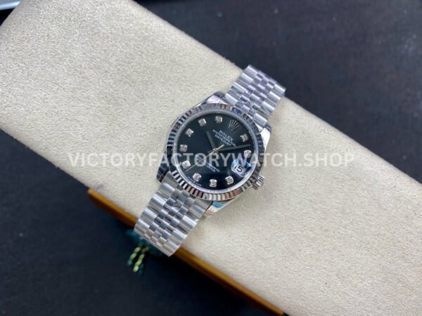 GS Factory Rolex Datejust 278274-0008 31mm Full 904L Diamond Mop Grey Dial Jubilee