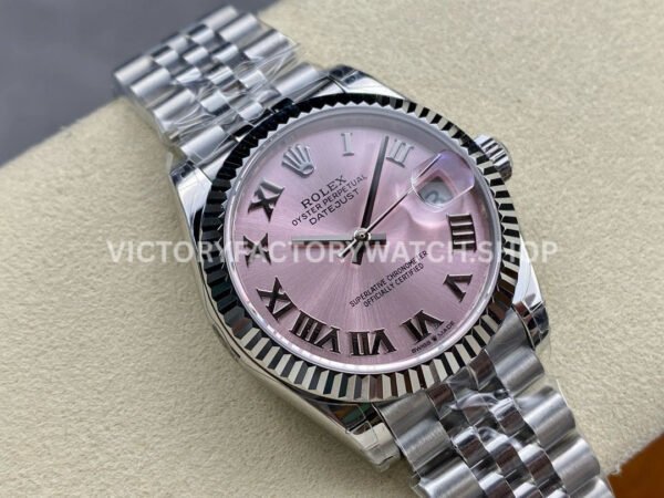 GS Factory Rolex Datejust 278274-0020 31mm Full 904L Roman Number Pink Dial Jubilee