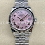 Rolex Datejust 31 pink Roman dial Jubilee GS