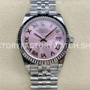 Rolex Datejust 31 pink Roman dial Jubilee GS