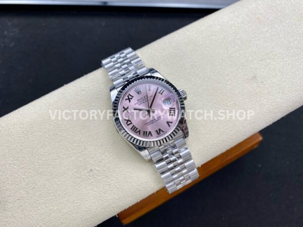GS Factory Rolex Datejust 278274-0020 31mm Full 904L Roman Number Pink Dial Jubilee