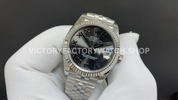 GS Factory Rolex Datejust 278274-0022 31mm Full 904L Roman Number Grey Dial Jubilee
