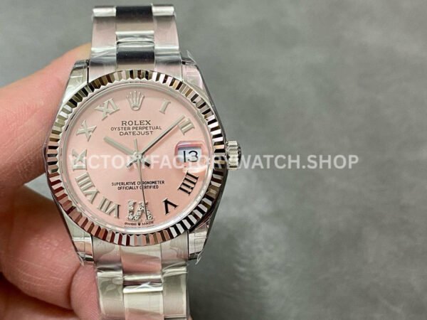 Rolex Datejust pink Roman dial 31mm Jubilee GS
