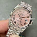 GS Factory Rolex Datejust 278274-0024 31mm Full 904L Roman Number Diamond Mop Pink Dial Jubilee