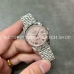GS Factory Rolex Datejust 278274-0024 31mm Full 904L Roman Number Diamond Mop Pink Dial Jubilee