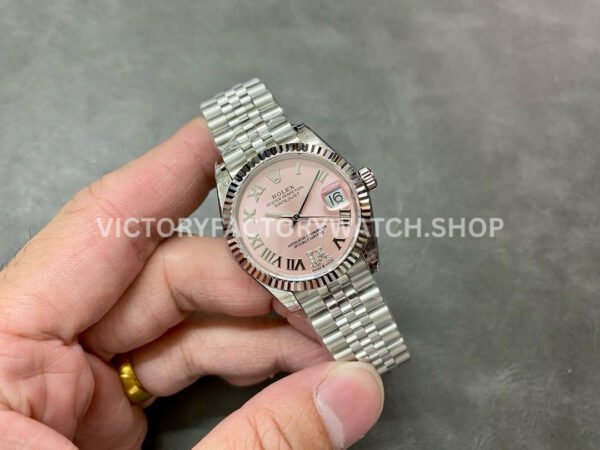 GS Factory Rolex Datejust 278274-0024 31mm Full 904L Roman Number Diamond Mop Pink Dial Jubilee