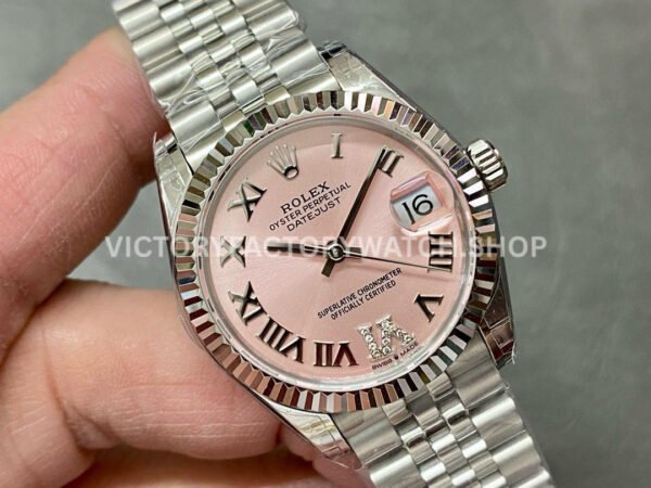 GS Factory Rolex Datejust 278274-0024 31mm Full 904L Roman Number Diamond Mop Pink Dial Jubilee