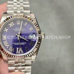 Rolex Datejust 31 purple MOP diamond Roman dial Jubilee GS