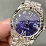 GS Factory Rolex Datejust 278274-0026 31mm Full 904L Roman Number Diamond Mop Aubergine Purple Dial Jubilee