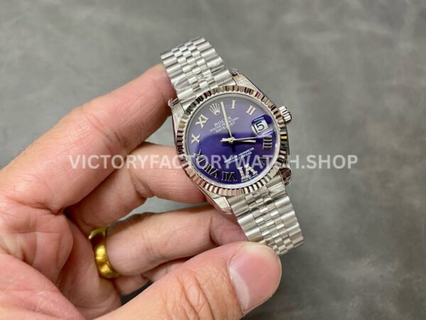 GS Factory Rolex Datejust 278274-0026 31mm Full 904L Roman Number Diamond Mop Aubergine Purple Dial Jubilee