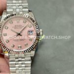 Rolex Datejust pink MOP diamond dial 31mm Jubilee GS
