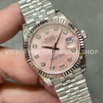 GS Factory Rolex Datejust 278274-0032 31mm Full 904L Diamond Mop Pink Dial Jubilee