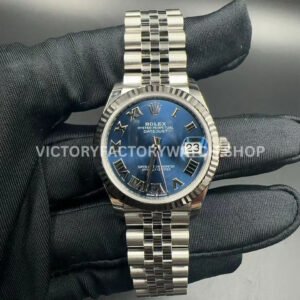 Rolex Datejust blue Roman dial 31mm Jubilee GS