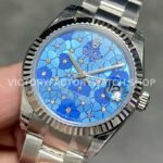 GS Factory Rolex Datejust 278274-0035 31mm Full 904L Diamond Blue Floral Motif Dial