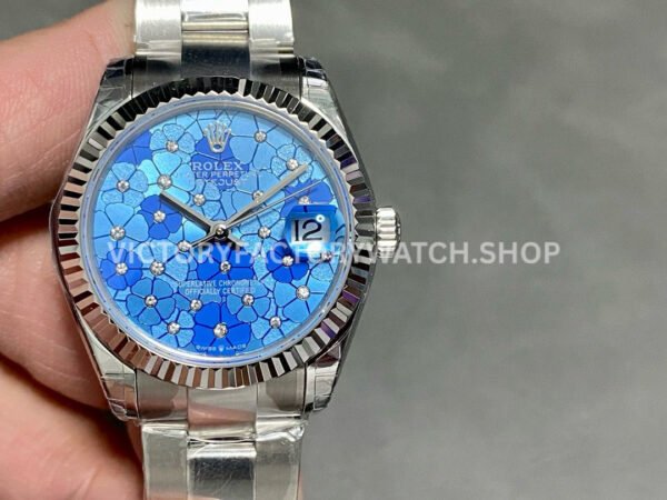 Rolex Datejust blue floral dial 31mm Jubilee GS factory