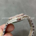 GS Factory Rolex Datejust 278381RBR-0010 31mm Diamond Bezel Half Rose Gold Pink Dial Jubilee