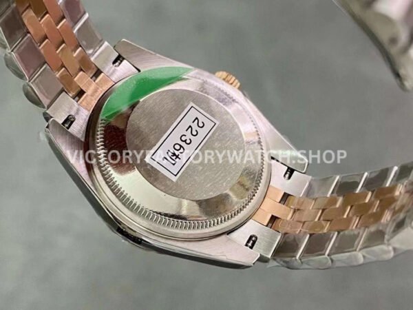 GS Factory Rolex Datejust 278381RBR-0010 31mm Diamond Bezel Half Rose Gold Pink Dial Jubilee