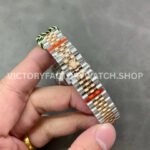 GS Factory Rolex Datejust 278381RBR-0010 31mm Diamond Bezel Half Rose Gold Pink Dial Jubilee