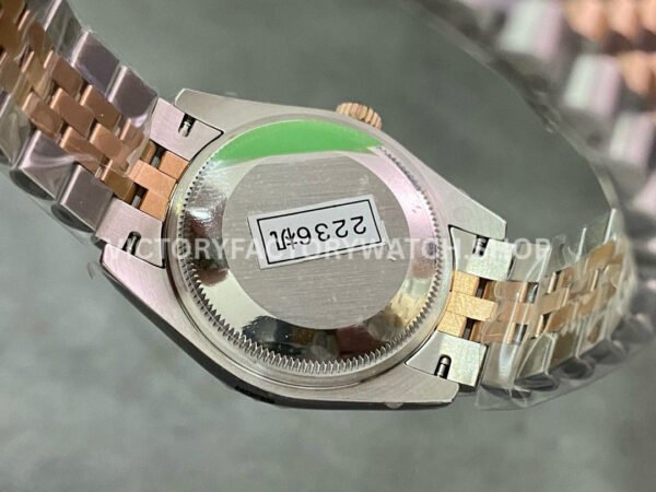 GS Factory Rolex Datejust 278381RBR-0026 31mm Diamond Bezel Half Rose Gold Diamond Mop White Mother Of Pearl Dial Jubilee