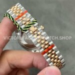 GS Factory Rolex Datejust 278381RBR-0026 31mm Diamond Bezel Half Rose Gold Diamond Mop White Mother Of Pearl Dial Jubilee