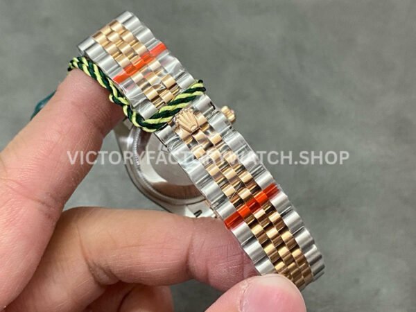 GS Factory Rolex Datejust 278381RBR-0026 31mm Diamond Bezel Half Rose Gold Diamond Mop White Mother Of Pearl Dial Jubilee