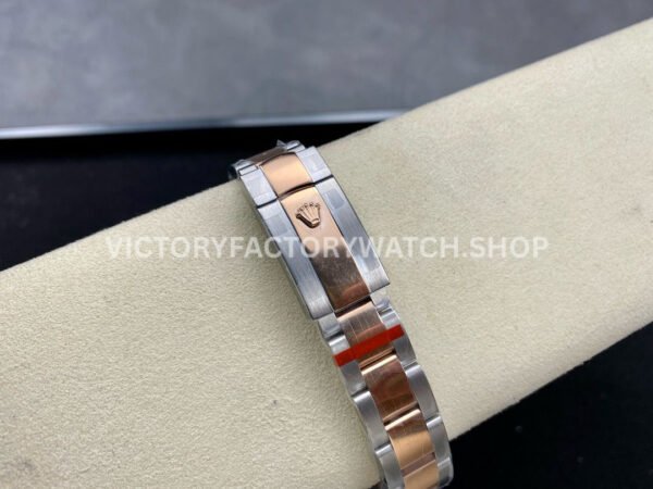 GS Factory Rolex Datejust 278381RBR-0027 31mm Diamond Bezel Half Rose Gold Diamond Mop Brown Dial