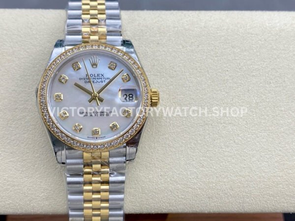 Rolex Datejust yellow gold MOP diamond dial 31mm Jubilee GS