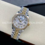 GS Factory Rolex Datejust 278383RBR-0028 31mm Diamond Bezel Half Yellow Gold Diamond Mop White Mother Of Pearl Dial Jubilee
