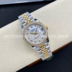 GS Factory Rolex Datejust 278383RBR-0028 31mm Diamond Bezel Half Yellow Gold Diamond Mop White Mother Of Pearl Dial Jubilee