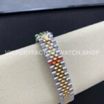 GS Factory Rolex Datejust 278383RBR-0028 31mm Diamond Bezel Half Yellow Gold Diamond Mop White Mother Of Pearl Dial Jubilee