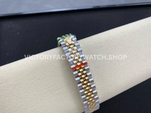 GS Factory Rolex Datejust 278383RBR-0028 31mm Diamond Bezel Half Yellow Gold Diamond Mop White Mother Of Pearl Dial Jubilee