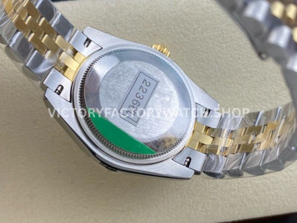 GS Factory Rolex Datejust 278383RBR-0028 31mm Diamond Bezel Half Yellow Gold Diamond Mop White Mother Of Pearl Dial Jubilee