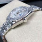 GS Factory Rolex Datejust 278384RBR-0008 31mm Full 904L Diamond Bezel Diamond Mop White Mother Of Pearl Dial Jubilee