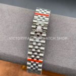 GS Factory Rolex Datejust 278384RBR-0010 31mm Diamond Bezel Diamond Mop Grey Dial Jubilee