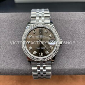 Rolex Datejust grey MOP diamond dial 31mm Jubilee GS