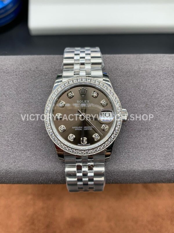 Rolex Datejust grey MOP diamond dial 31mm Jubilee GS