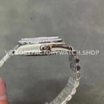 GS Factory Rolex Datejust 278384RBR-0030 31mm Diamond Bezel Roman Number Diamond Aubergine Purple Dial Jubilee