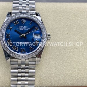 Rolex Datejust blue Roman diamond dial 31mm Jubilee GS