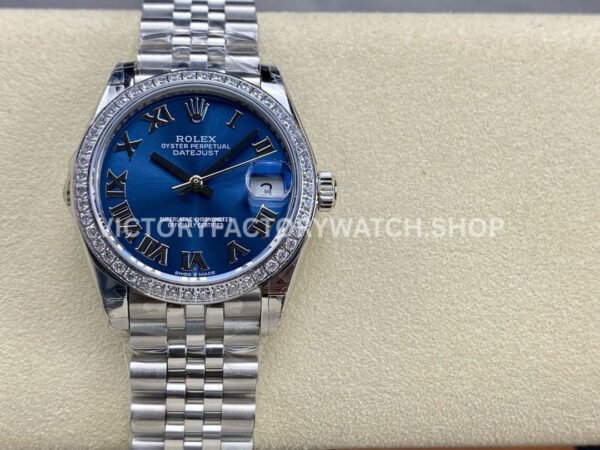 Rolex Datejust blue Roman diamond dial 31mm Jubilee GS