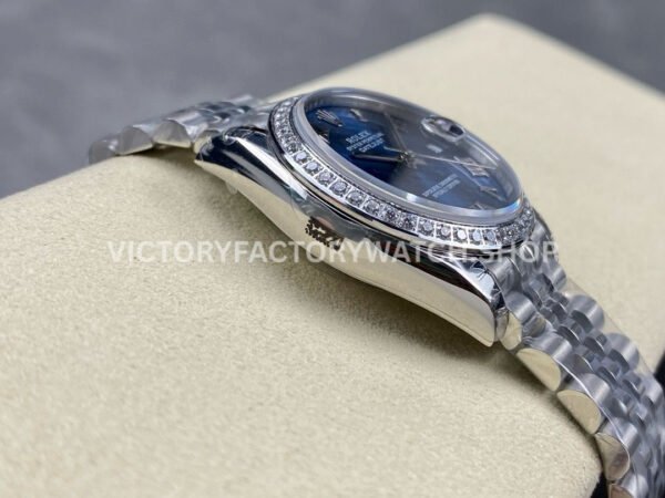 GS Factory Rolex Datejust 278384RBR-0037 31mm Diamond Bezel Roman Number Blue Dial
