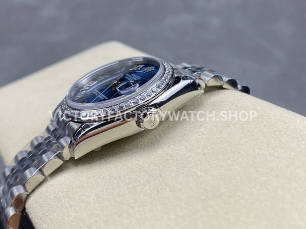 GS Factory Rolex Datejust 278384RBR-0037 31mm Diamond Bezel Roman Number Blue Dial