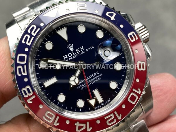 Gold Factory Rolex Pepsi GMT-Master II 126719BLRO 40mm White Gold Black Dial