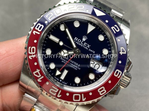 Gold Factory Rolex Pepsi GMT-Master II 126719BLRO 40mm White Gold Black Dial