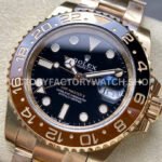 Gold Factory Rolex Rootbeer GMT-Master II 126715CHNR-0001 40mm Full Rose Gold Black Dial