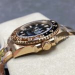 Gold Factory Rolex Rootbeer GMT-Master II 126715CHNR-0001 40mm Full Rose Gold Black Dial